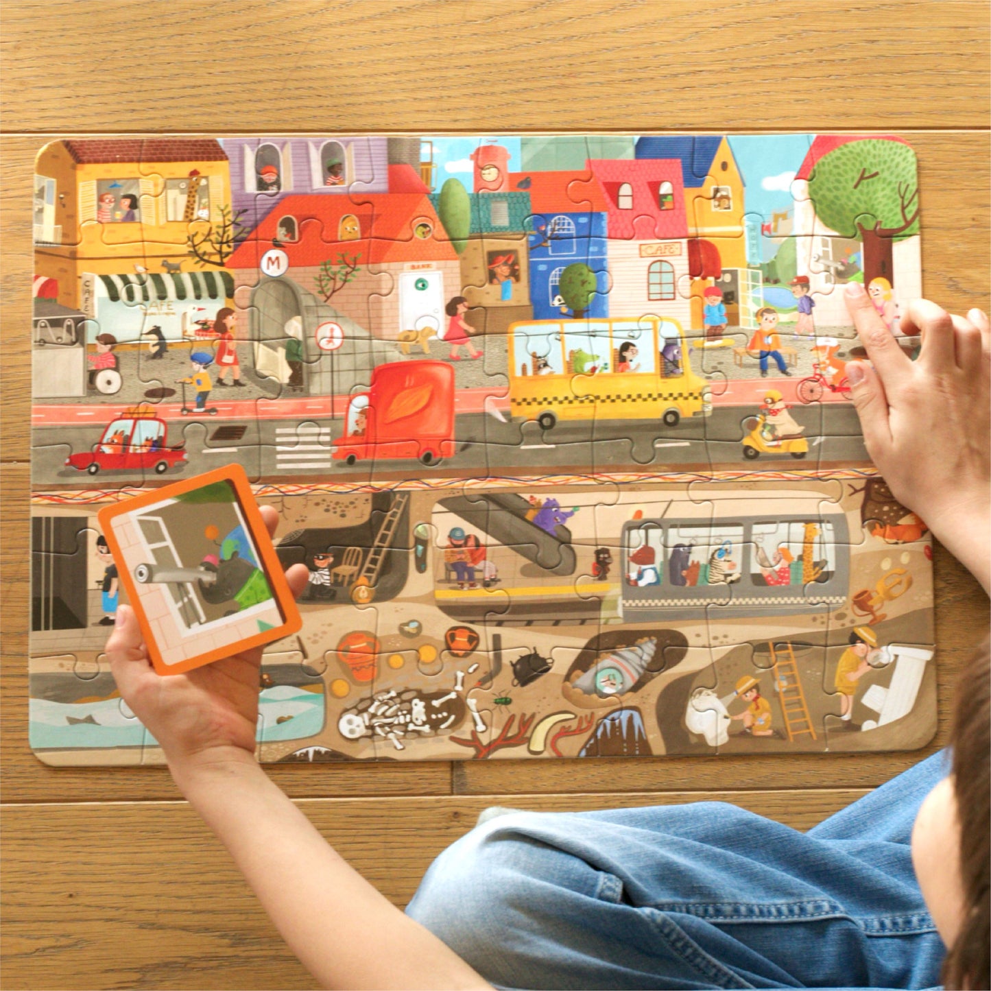 Exploring My City 2-in-1 Puzzle ve Bil Bakalım Kim Oyunu moritoys