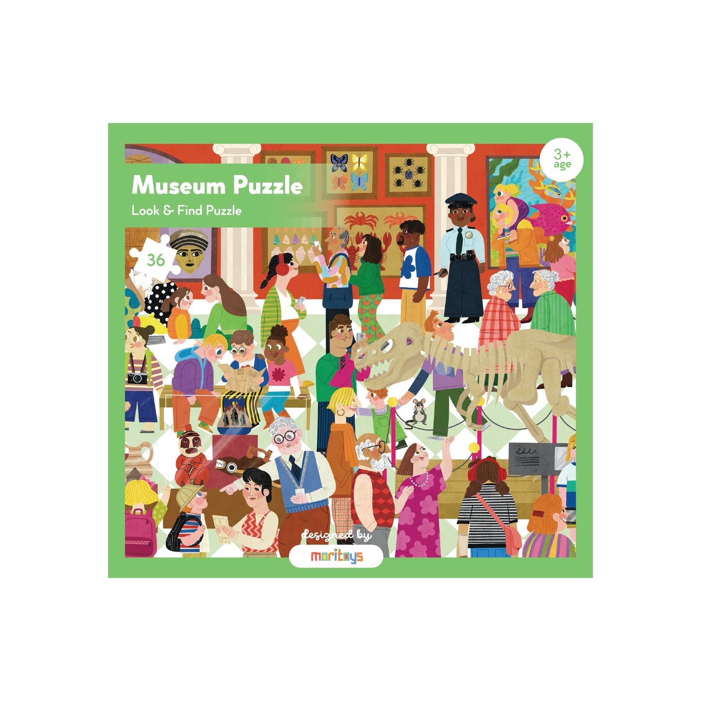 Look & Find Puzzle: Museum - 36 Parça Yapboz ve Gözlem Oyunu moritoys