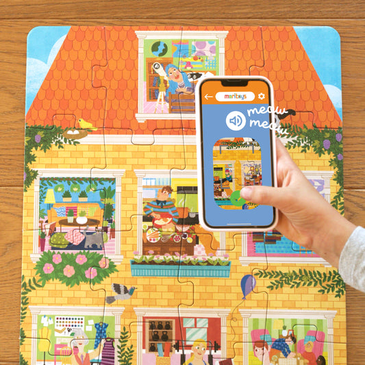 Meet My Neighbours - 36 Parça XXL Dev Puzzle, Dijital Aktiviteler, 30 Aktivite Kartı & Posteri moritoys