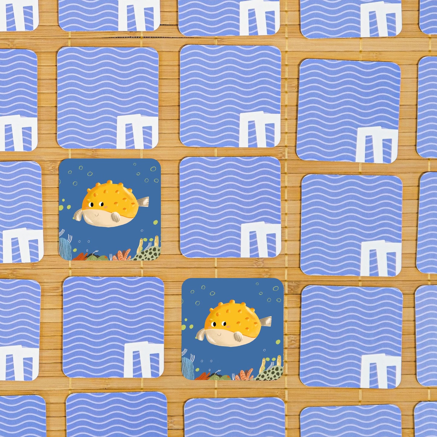Memory Card Game 42 Kartlı Hafıza ve Eşleştirme Oyunu: Su altı moritoys