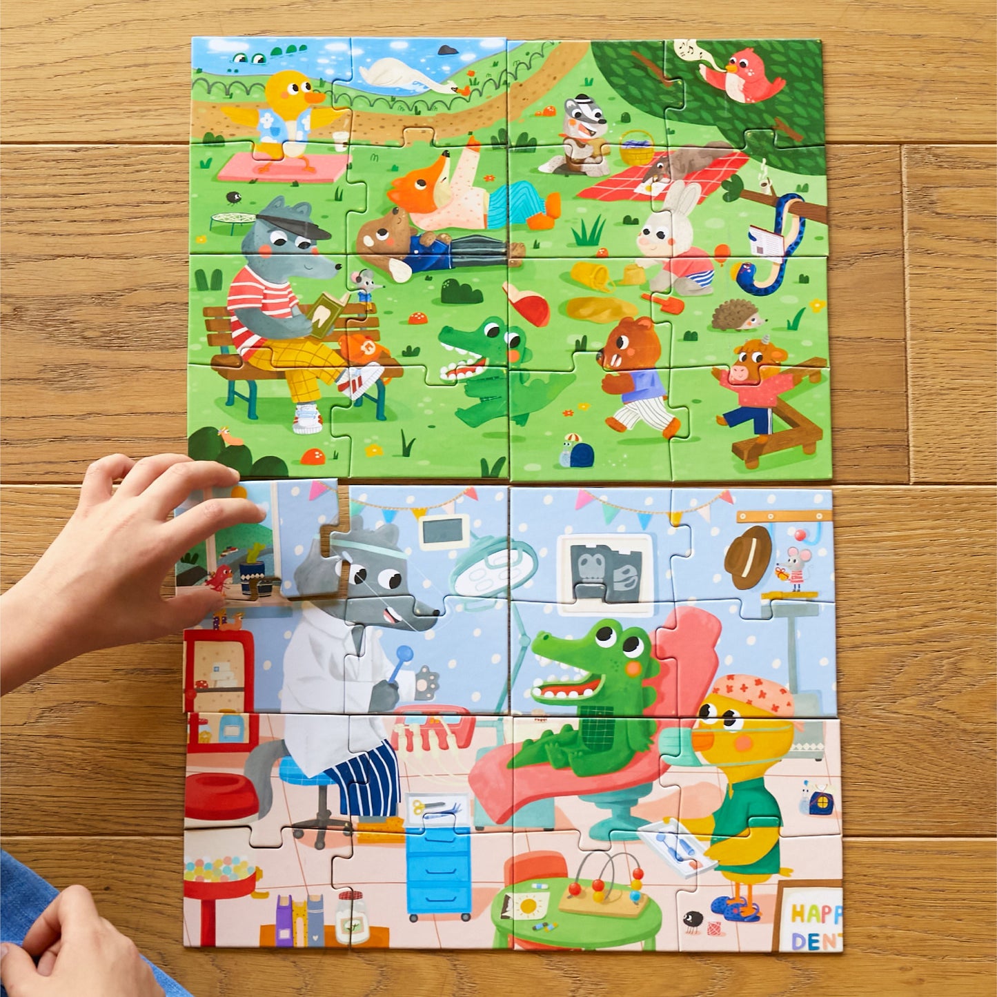My Self Care Routine: Çift Taraflı 8+2 Puzzle moritoys