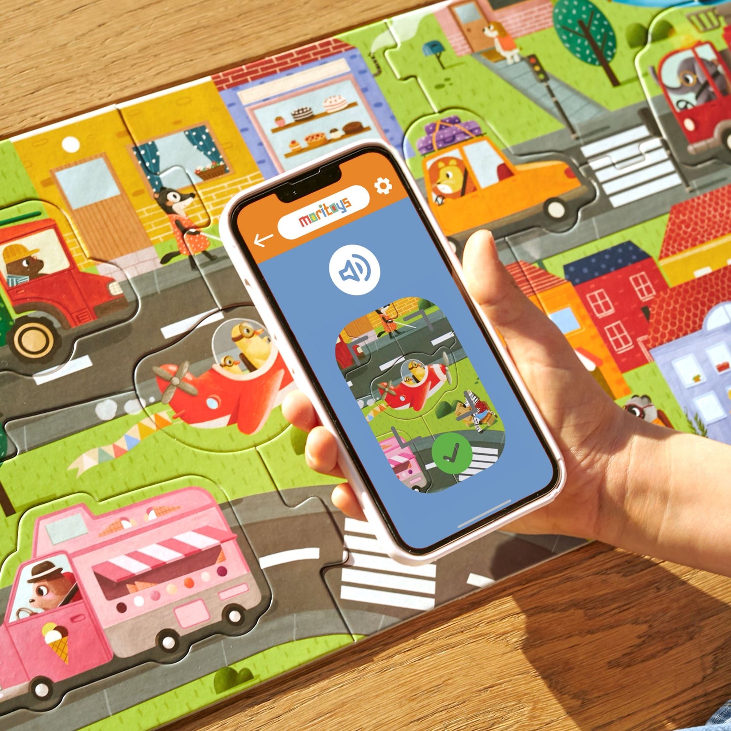 Vehicles Adventure: 18 Parça Yapboz, 8 Adet Oynanabilir Araç & Dijital Aktiviteler moritoys
