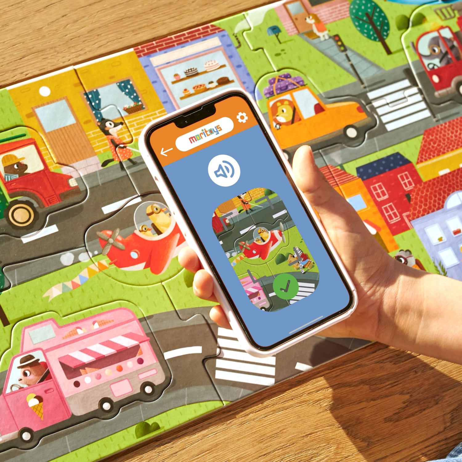 Vehicles Adventure: 18 Parça Yapboz, 8 Adet Oynanabilir Araç & Dijital Aktiviteler moritoys