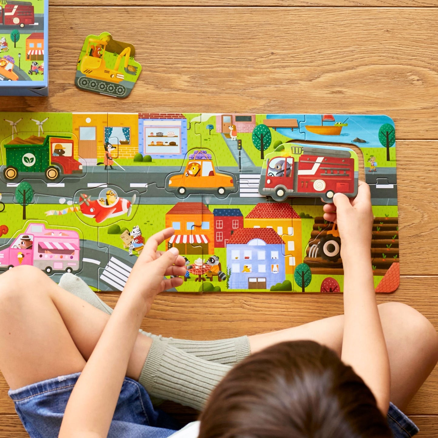 Vehicles Adventure: 18 Parça Yapboz, 8 Adet Oynanabilir Araç & Dijital Aktiviteler moritoys