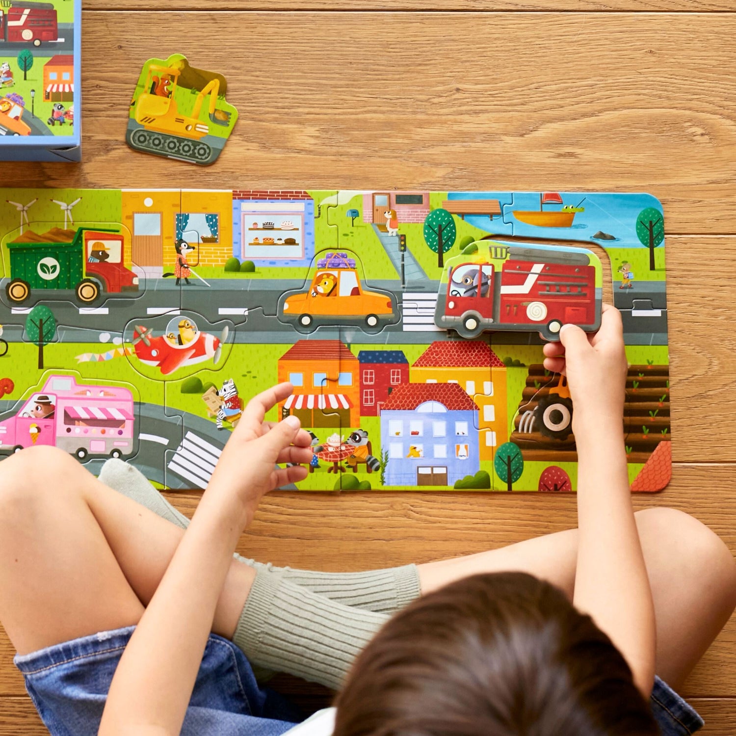 Vehicles Adventure: 18 Parça Yapboz, 8 Adet Oynanabilir Araç & Dijital Aktiviteler moritoys
