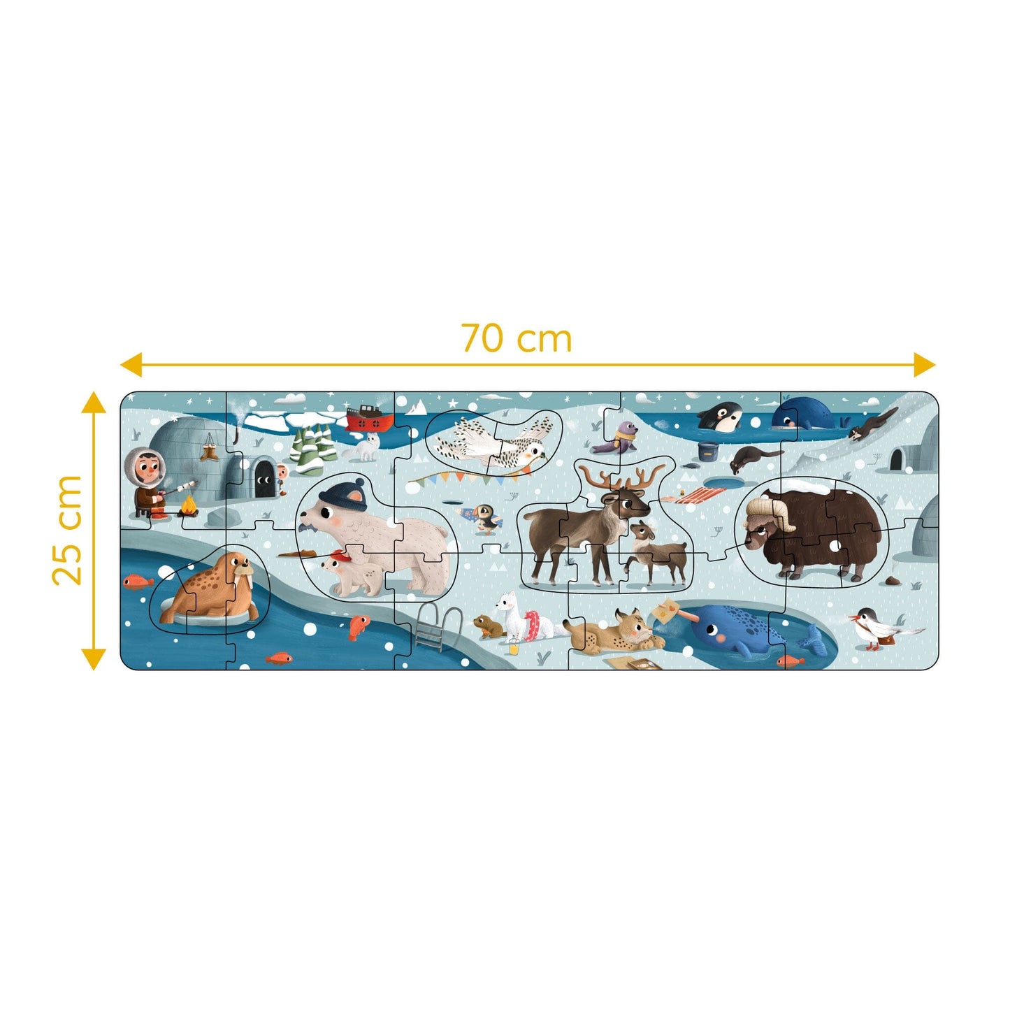 A Day in Arctic - 6-in-1 Progressive Puzzle moritoys