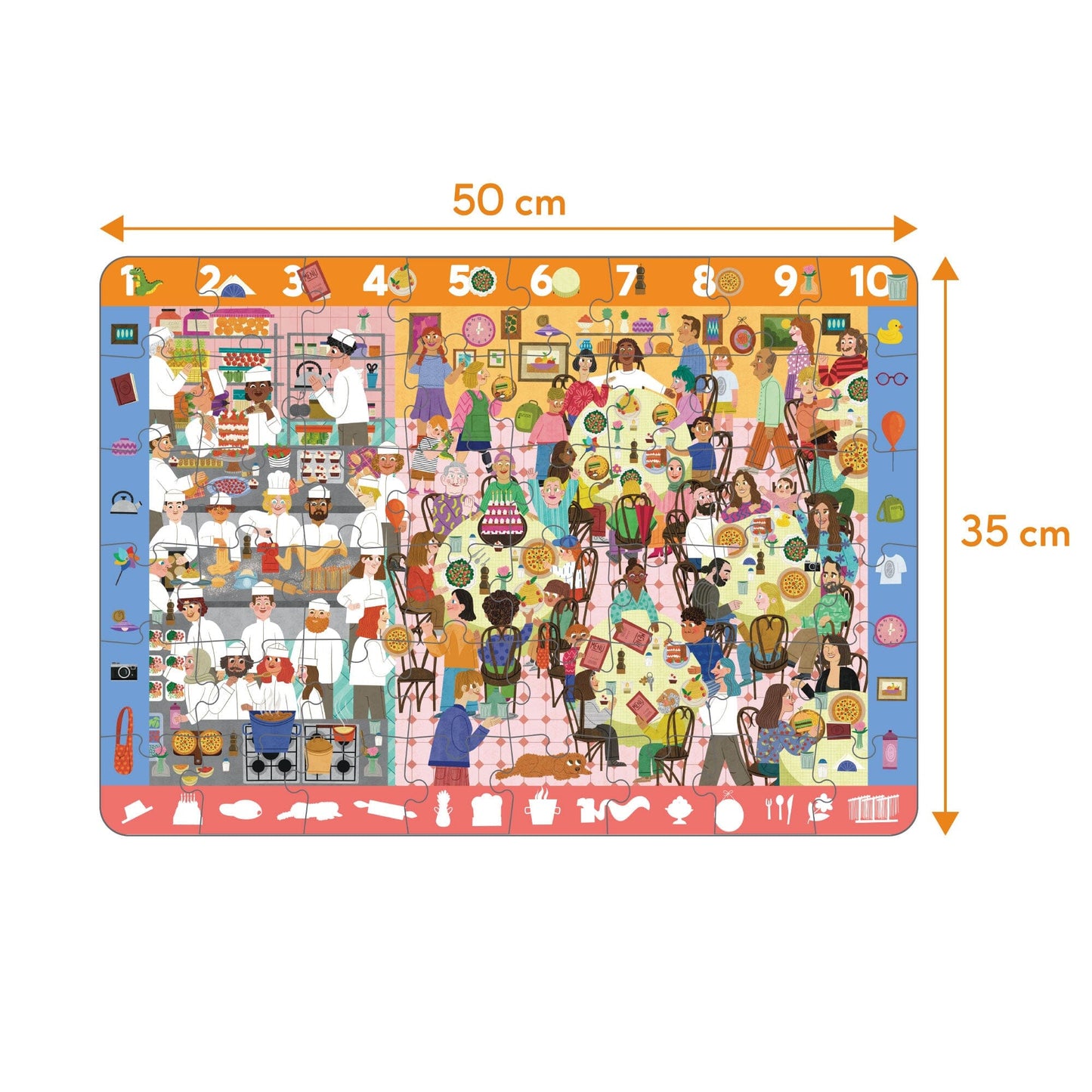 Brain Trainer Puzzle: Busy Restaurant moritoys