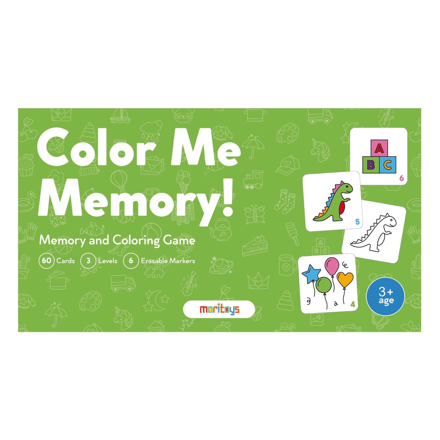Color Me Memory - Boyamalı Hafıza, Dikkat ve Hız oyunu moritoys