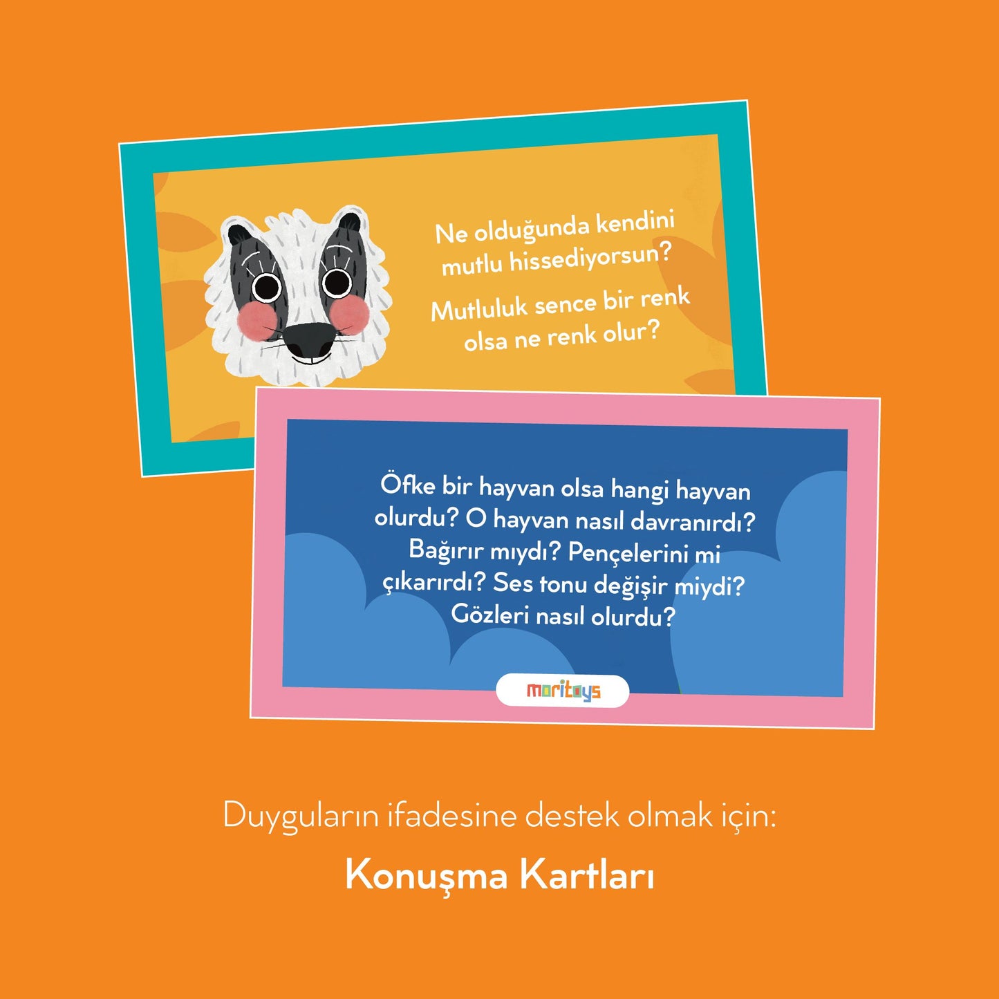 Duyguların İfadesi İçin Konuşma Kartları moritoys