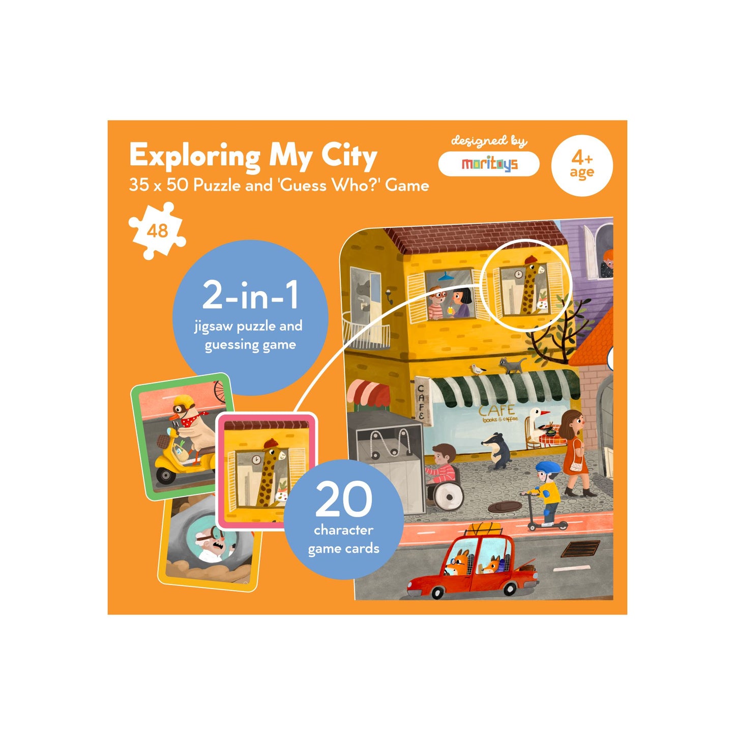Exploring My City 2-in-1 Puzzle ve Tahmin Oyunu moritoys