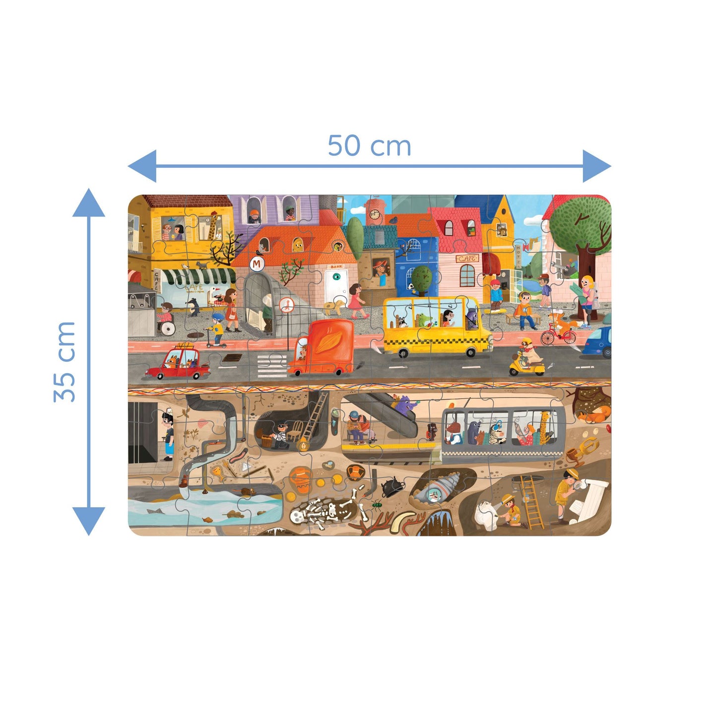 Exploring My City 2-in-1 Puzzle ve Tahmin Oyunu moritoys