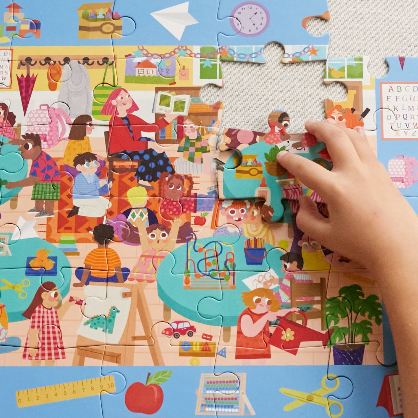 Look & Find Puzzle: Kindergarten - 36 Parçalı Puzzle ve Gözlem Oyunu moritoys