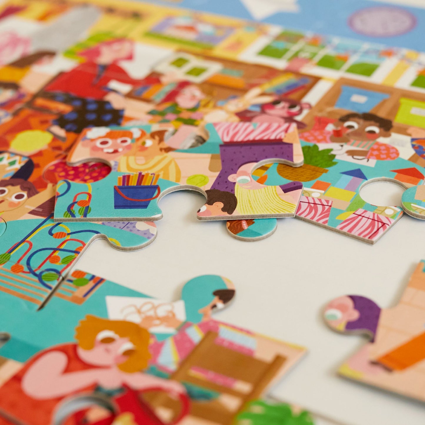 Look & Find Puzzle: Kindergarten - 36 Parçalı Puzzle ve Gözlem Oyunu moritoys