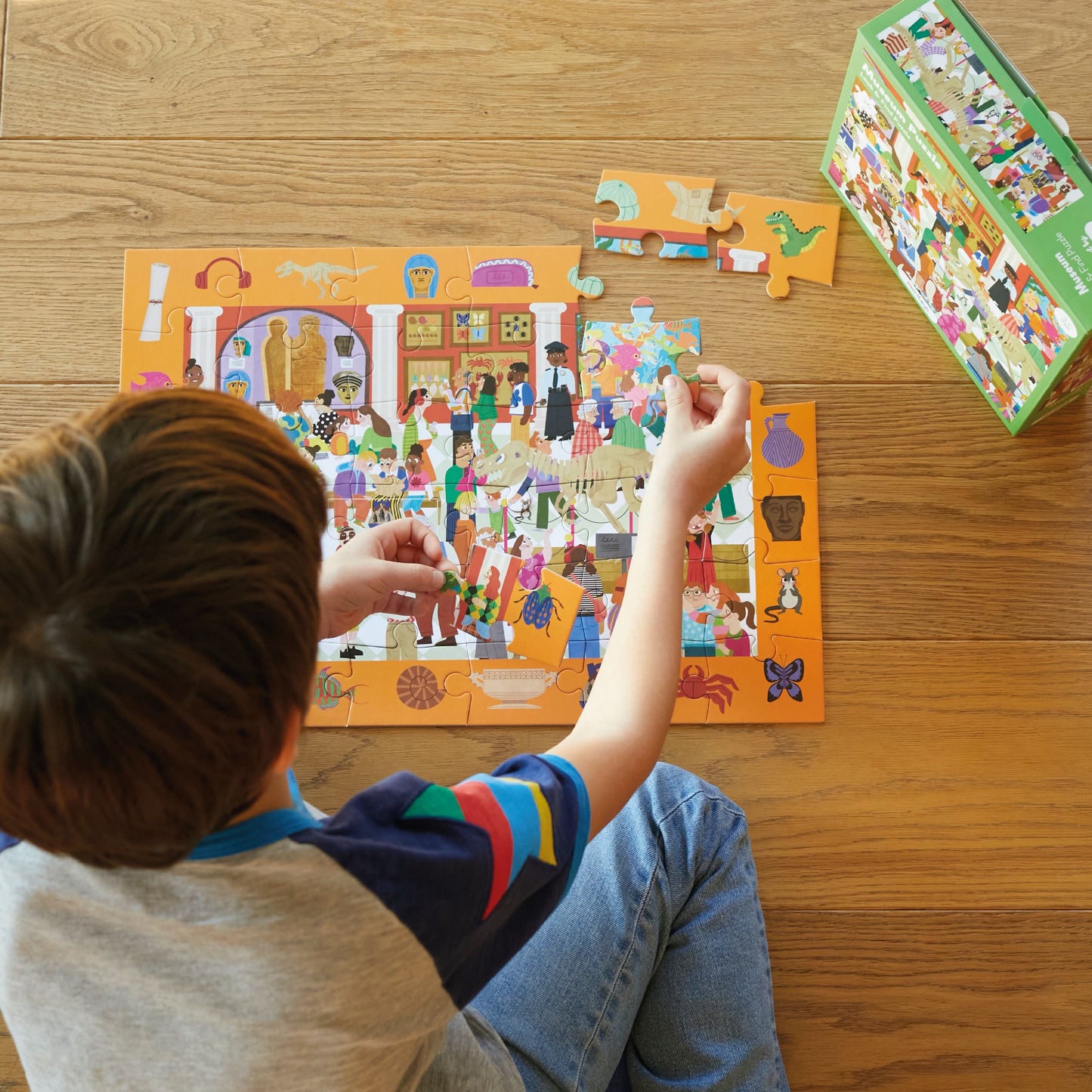 Look & Find Puzzle: Museum - 36 Parçalı Yapboz ve Gözlem Oyunu moritoys