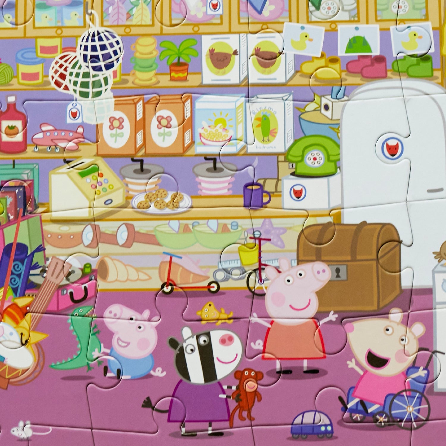 Look & Find Puzzle: Peppa Pig Mr. Fox's Shop - 36 Parçalı Yapboz ve Gözlem Oyunu moritoys 