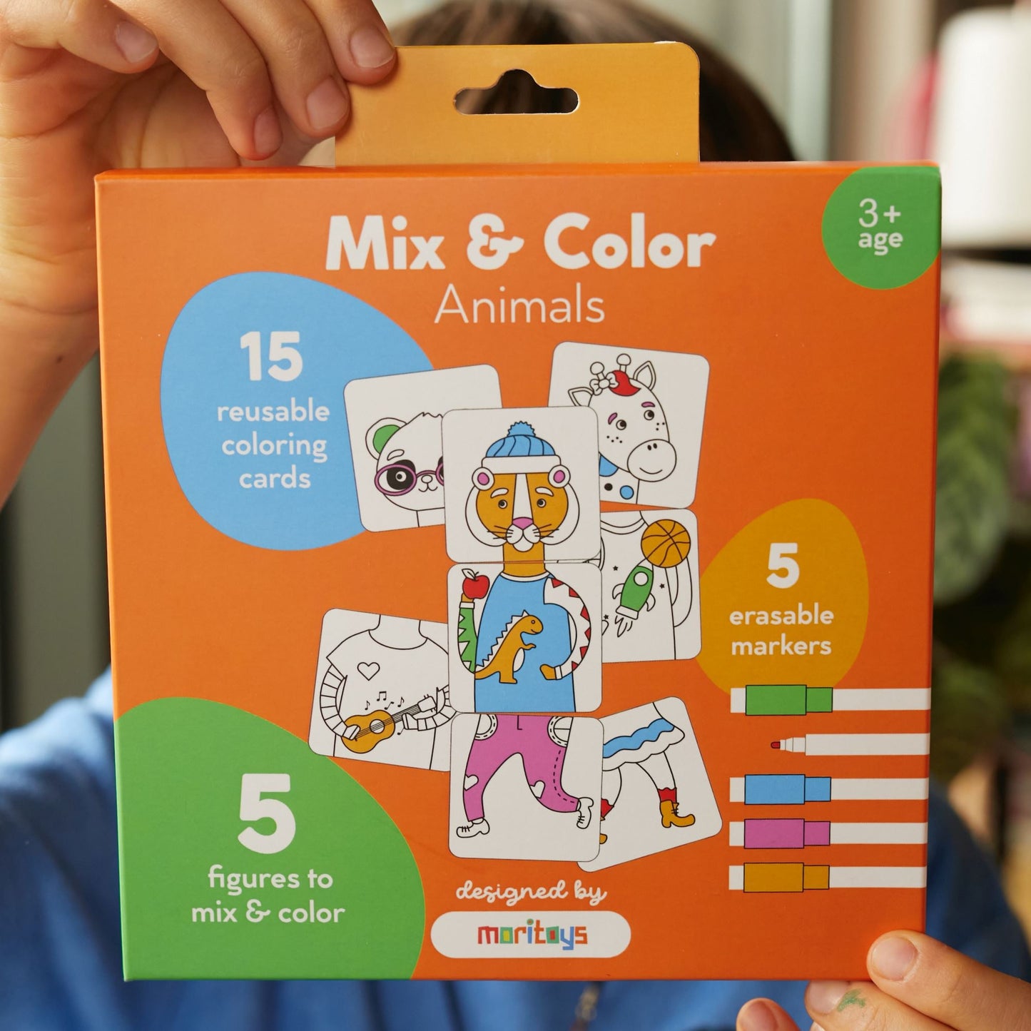 Mix & Color: Animals - Karıştır Renklendir Hayvanlar Puzzle moritoys
