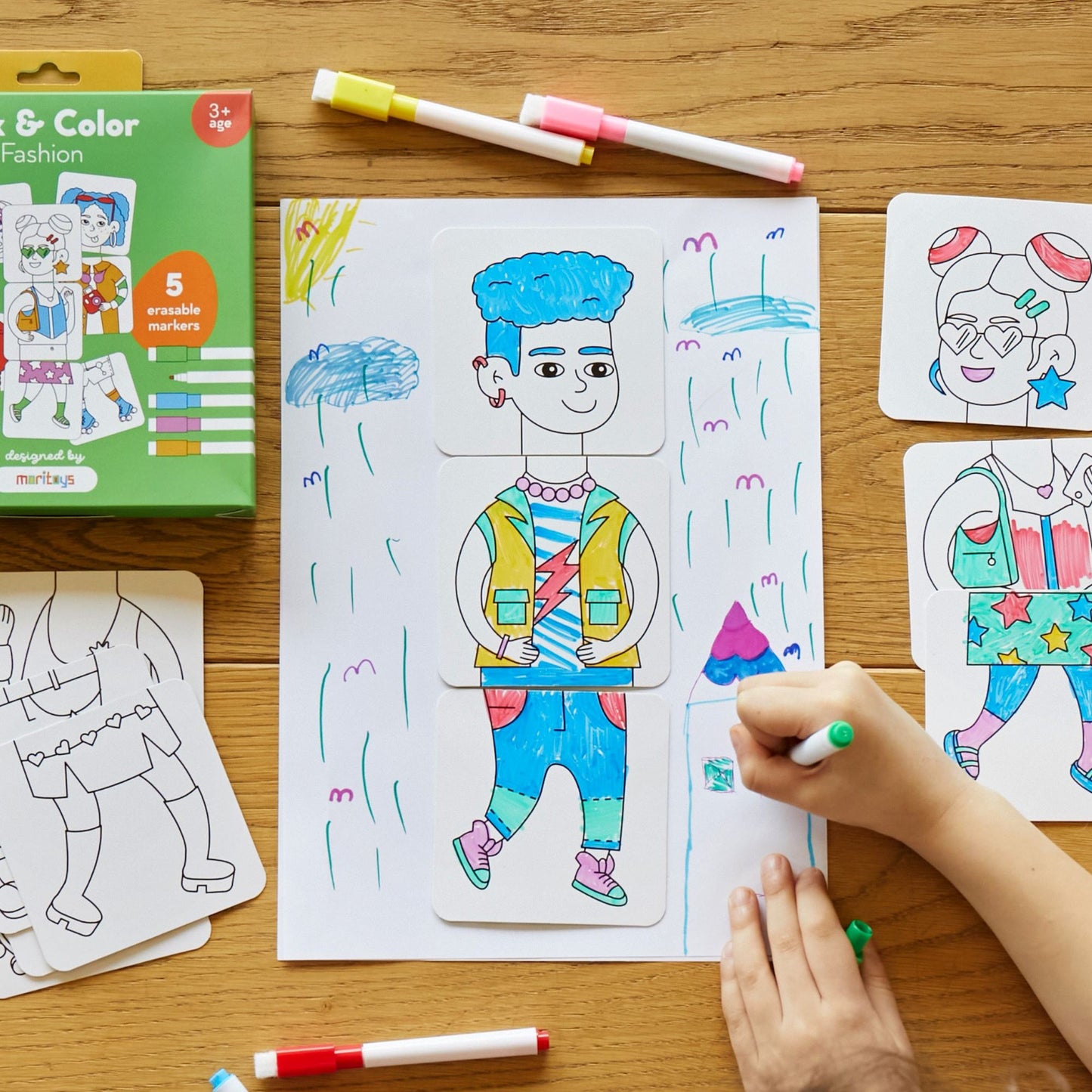 Mix & Color: Fashion - Karıştır Renklendir Moda Puzzle moritoys