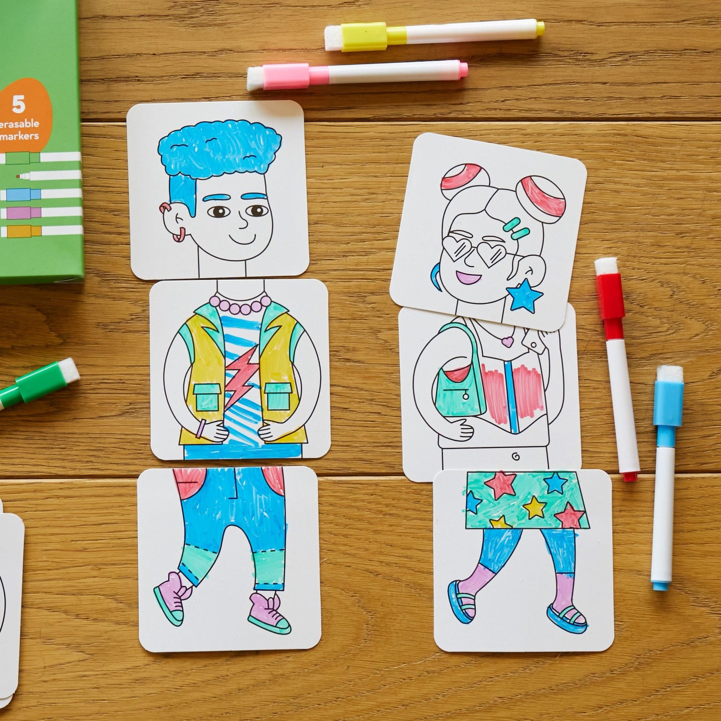 Mix & Color: Fashion - Karıştır Renklendir Moda Puzzle moritoys