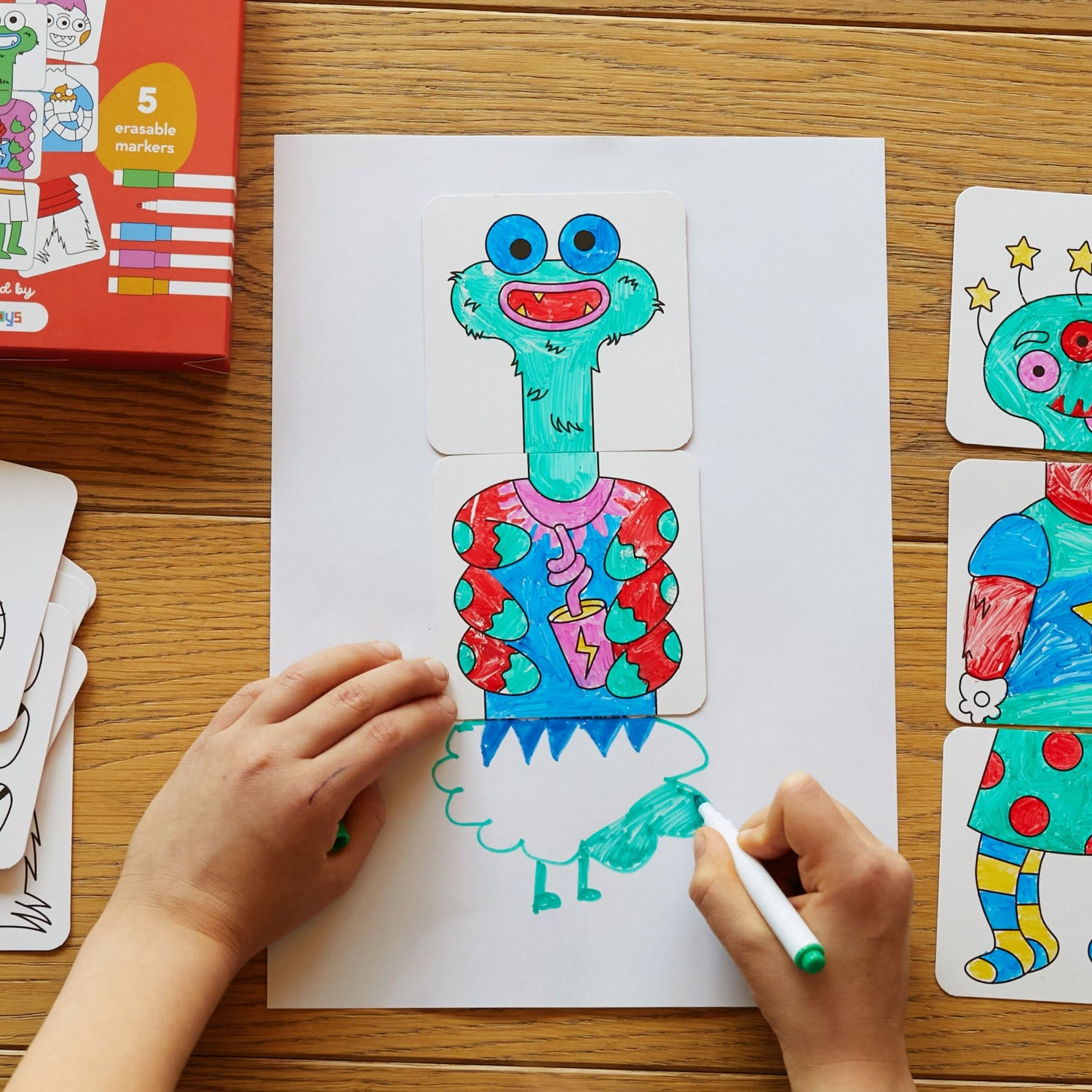 Mix & Color: Monsters - Karıştır Renklendir Canavarlar Puzzle moritoys