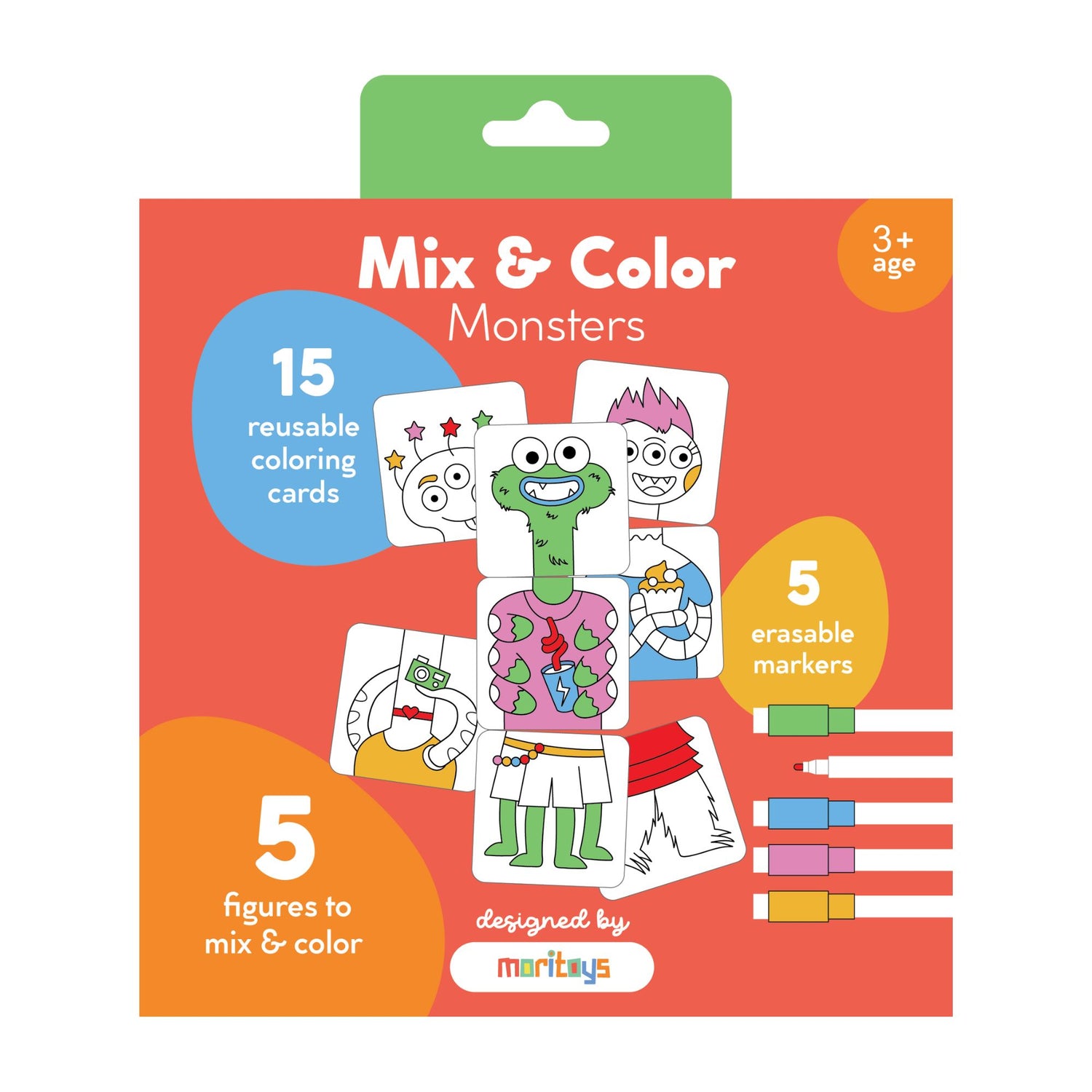 Mix & Color: Monsters - Karıştır Renklendir Canavarlar Puzzle moritoys