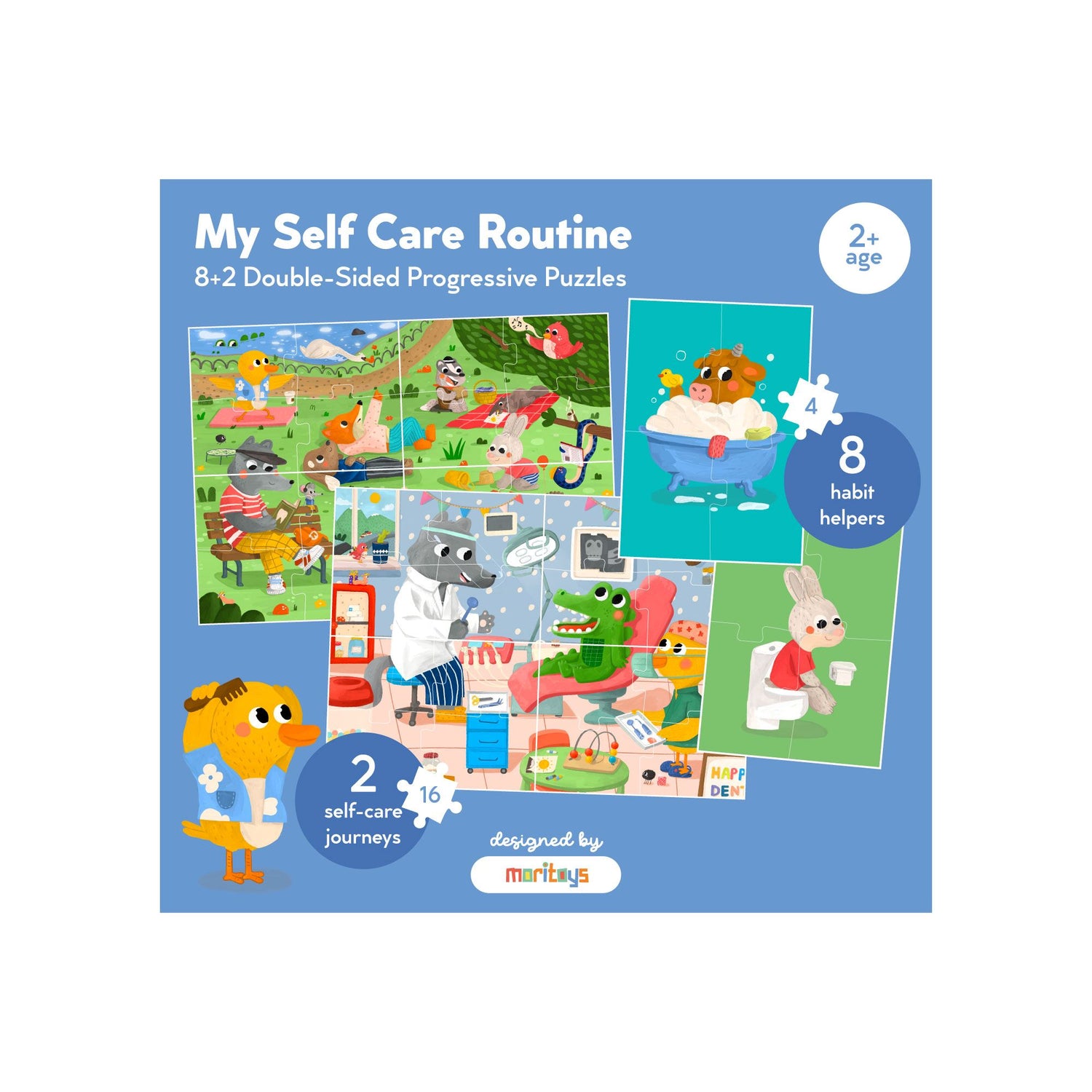 My Self Care Routine: Çift Taraflı 8 + 2 Puzzle moritoys 