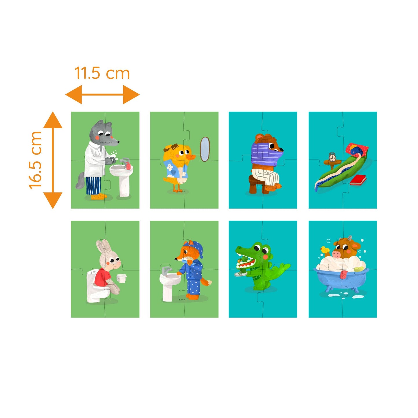 My Self Care Routine: Çift Taraflı 8 + 2 Puzzle moritoys