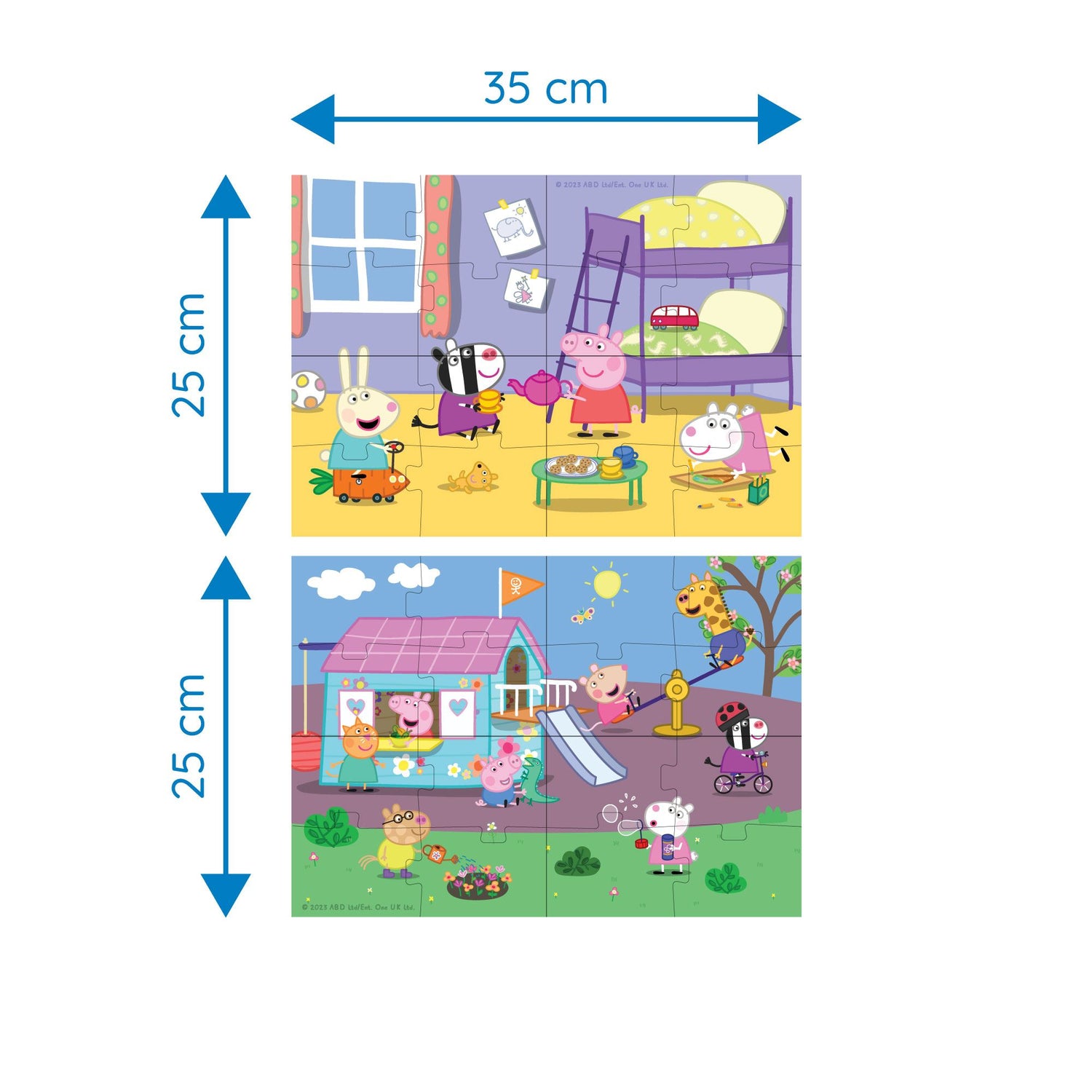 Peppa’s & Friends: Double-sided 8 + 2 Puzzle puzzle moritoys 