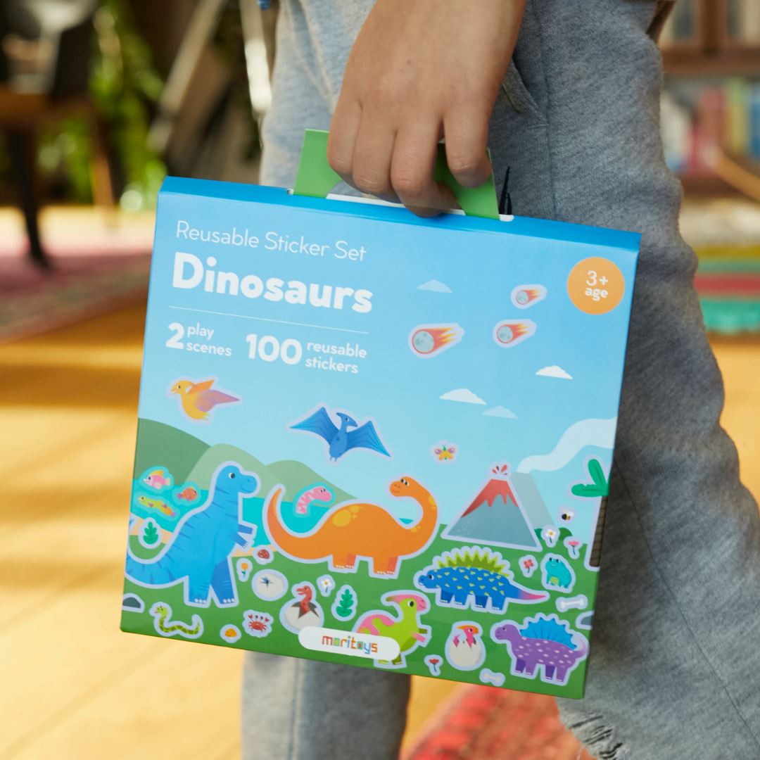 Reusable Sticker Set: Dinosaurs - Tak Çıkar Çıkartma Oyunu moritoys
