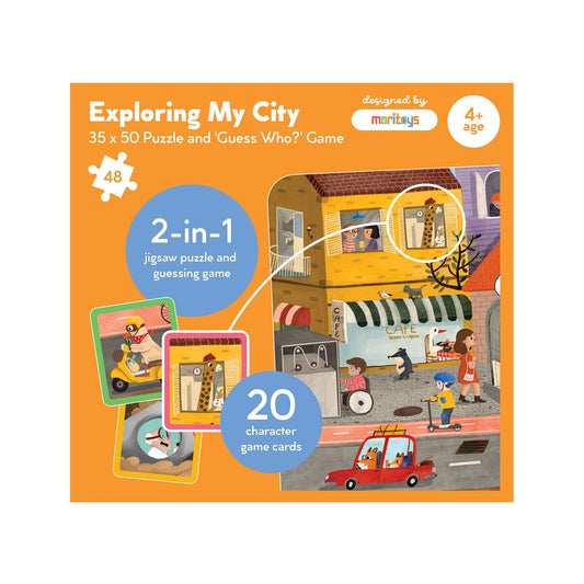 Exploring My City: 2-in-1 Puzzle ve Bil Bakalım Kim Oyunu moritoys