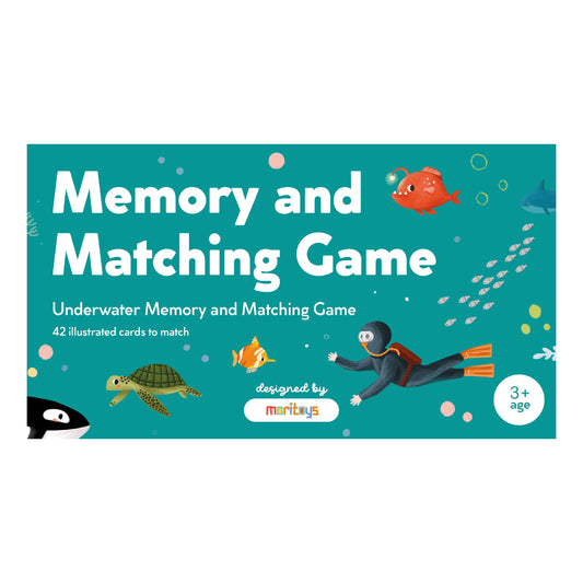 Memory Card Game 42 Kartlı Hafıza ve Eşleştirme Oyunu: Su altı moritoys 