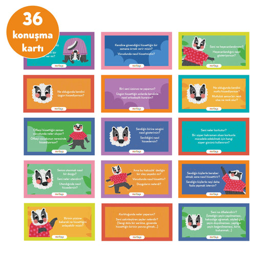 Duyguların İfadesi İçin Konuşma Kartları moritoys