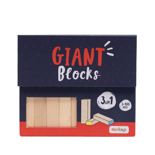 Giant Blocks 54 Parça Dev Ahşap Yapı Blok Seti moritoys 