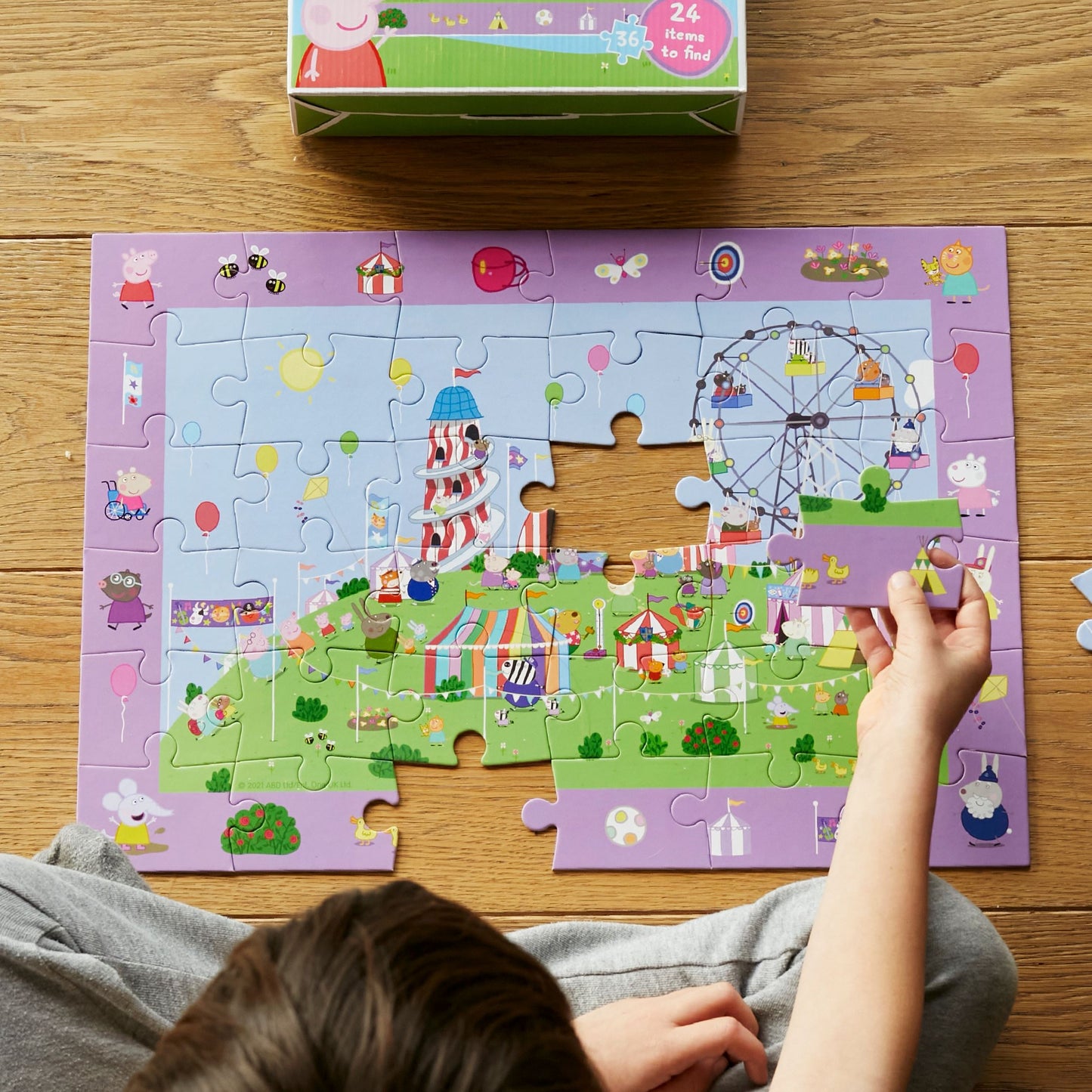 Look & Find Puzzle: Peppa Pig Children's Festival - 36 Parçalı Puzzle ve Yapboz Oyunu moritoys 