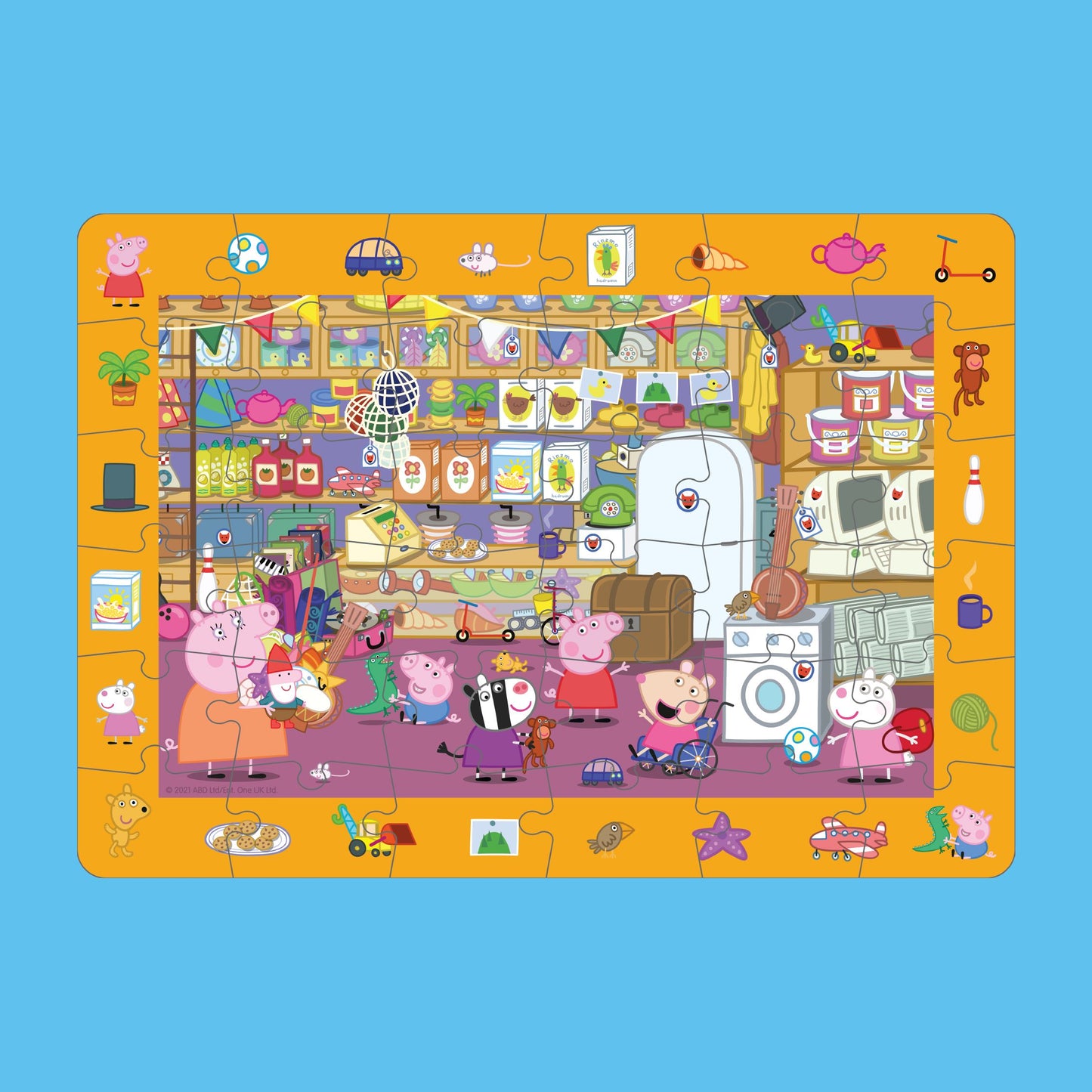 Look & Find Puzzle: Peppa Pig Mr. Fox's Shop - 36 Parçalı Yapboz ve Gözlem Oyunu moritoys 