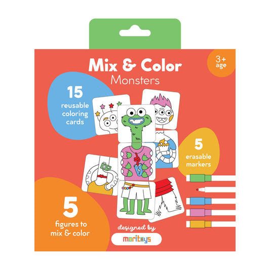 Mix & Color: Monsters - Karıştır Renklendir Canavarlar Puzzle moritoys