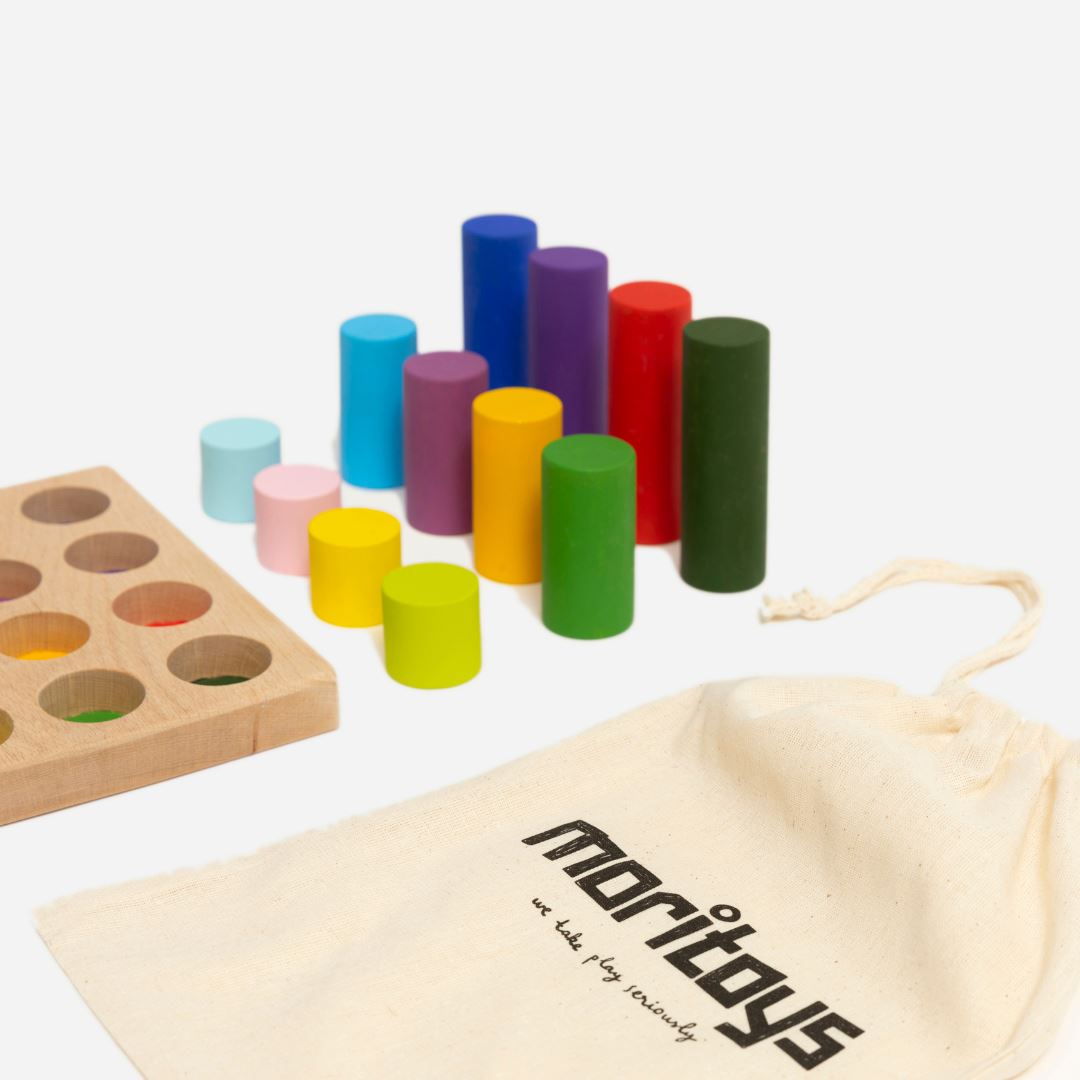 Montessori Ahşap Renkler Eşleştirme Oyunu moritoys 