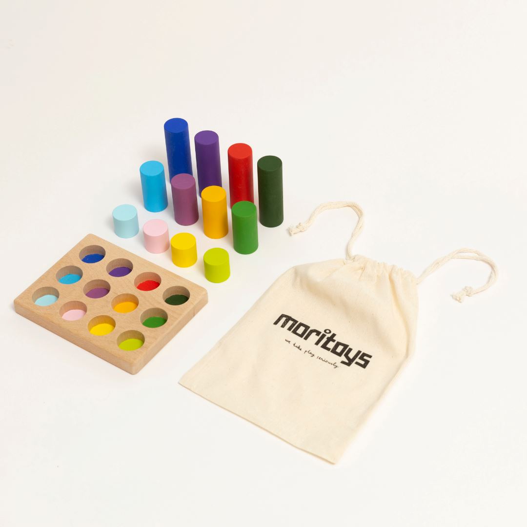 Montessori Ahşap Renkler Eşleştirme Oyunu moritoys 