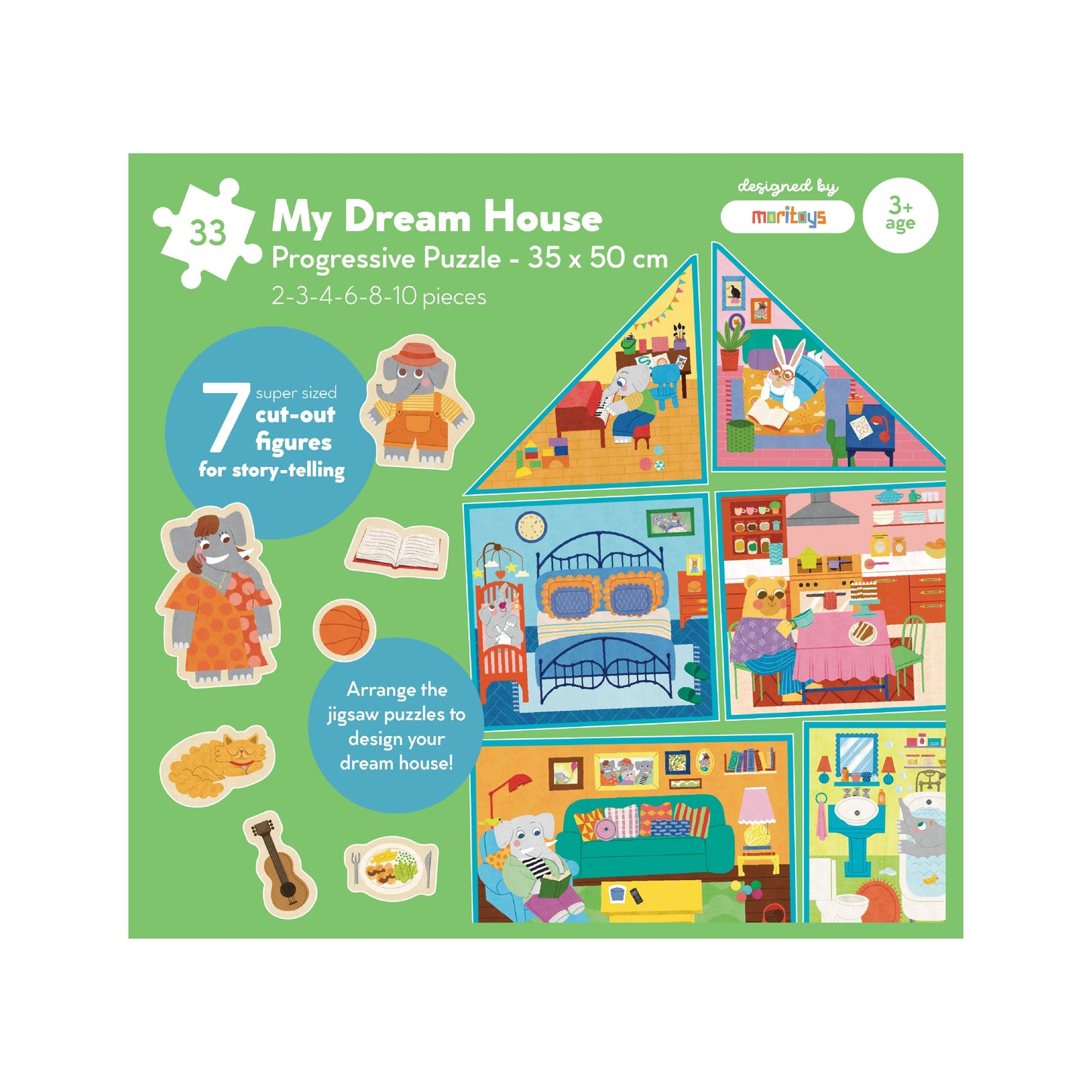 My Dream House Progressive Puzzle moritoys 