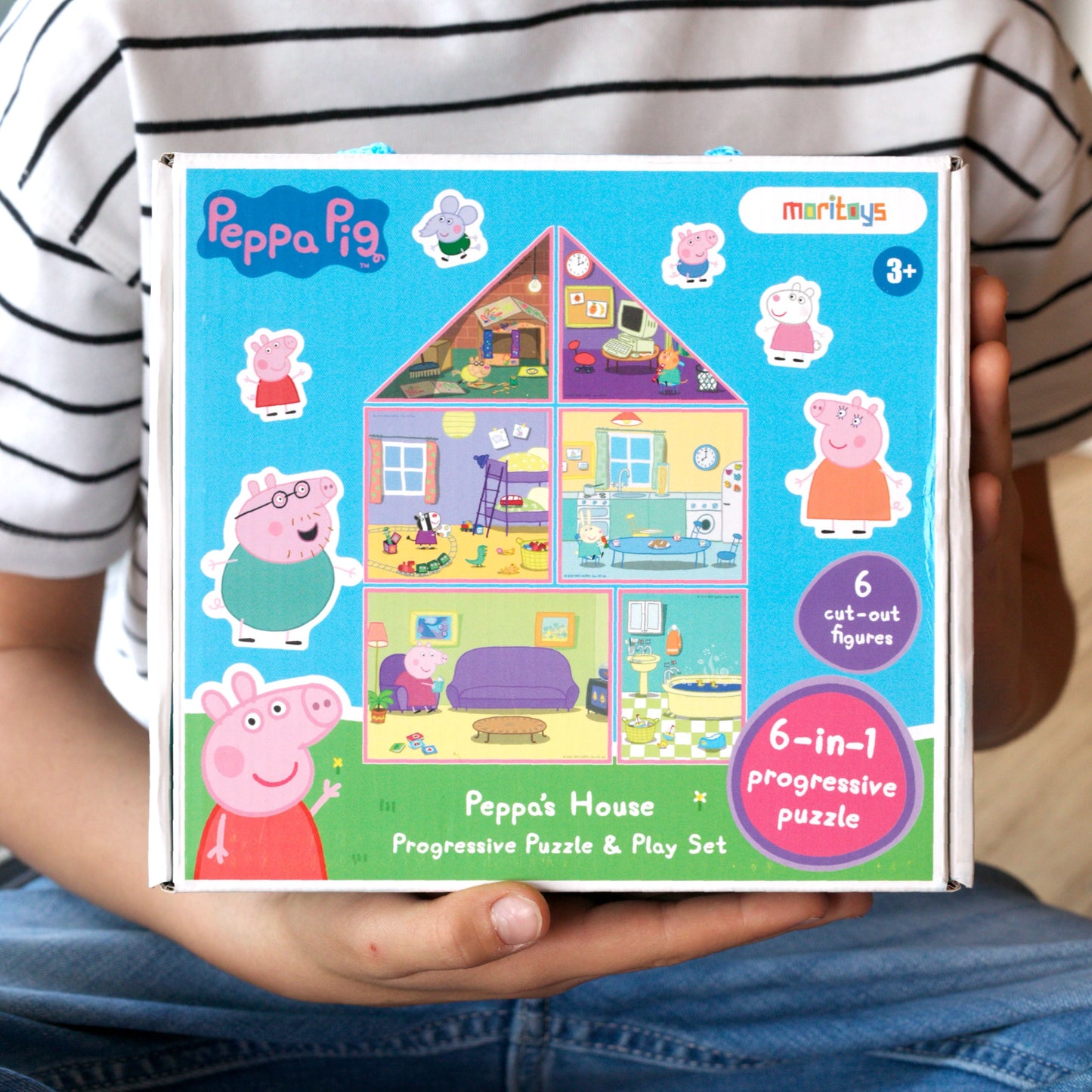 ÖN SİPARİŞ: Peppa’s House: 6 in 1 Puzzle ile Peppa'nın Evinin Mimari Ol! moritoys 