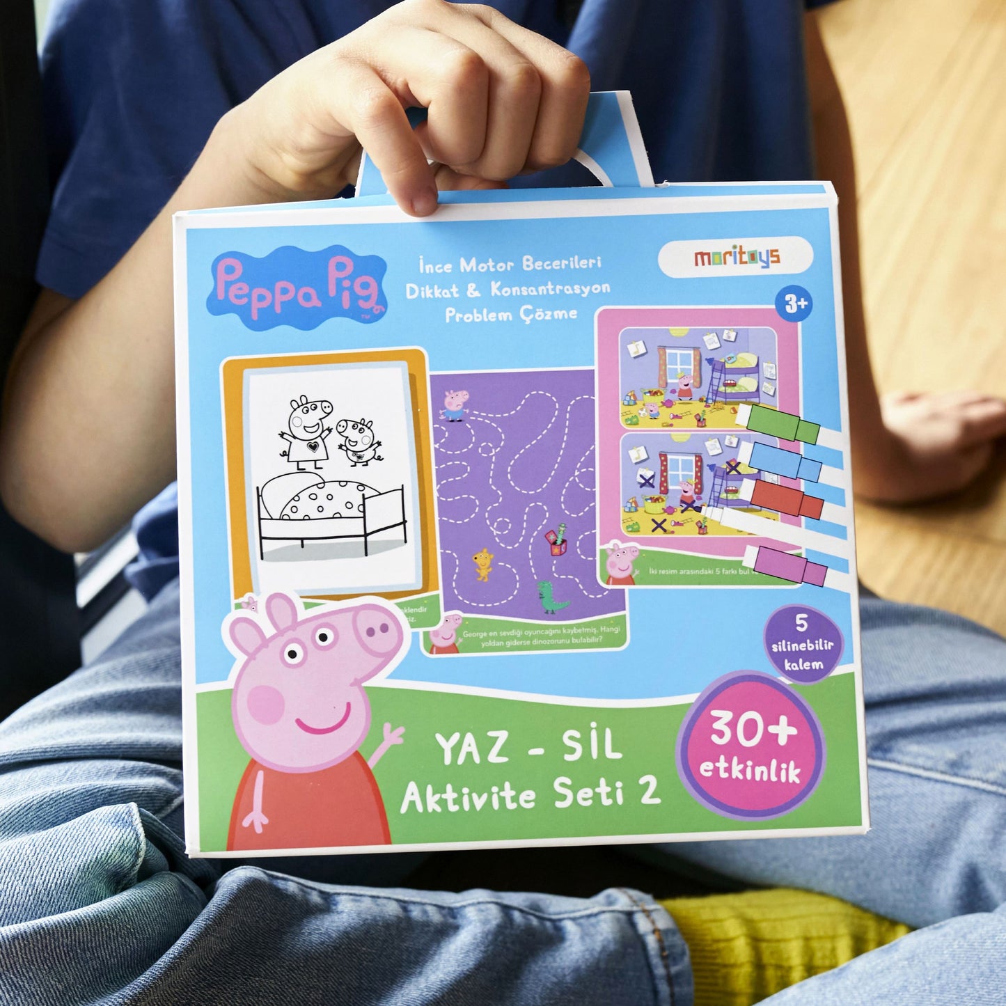 Peppa Pig Yaz - Sil Aktivite Seti 2: Dikkat & Konsantrasyon, Problem Çözme ve İnce Motor Becerileri moritoys 