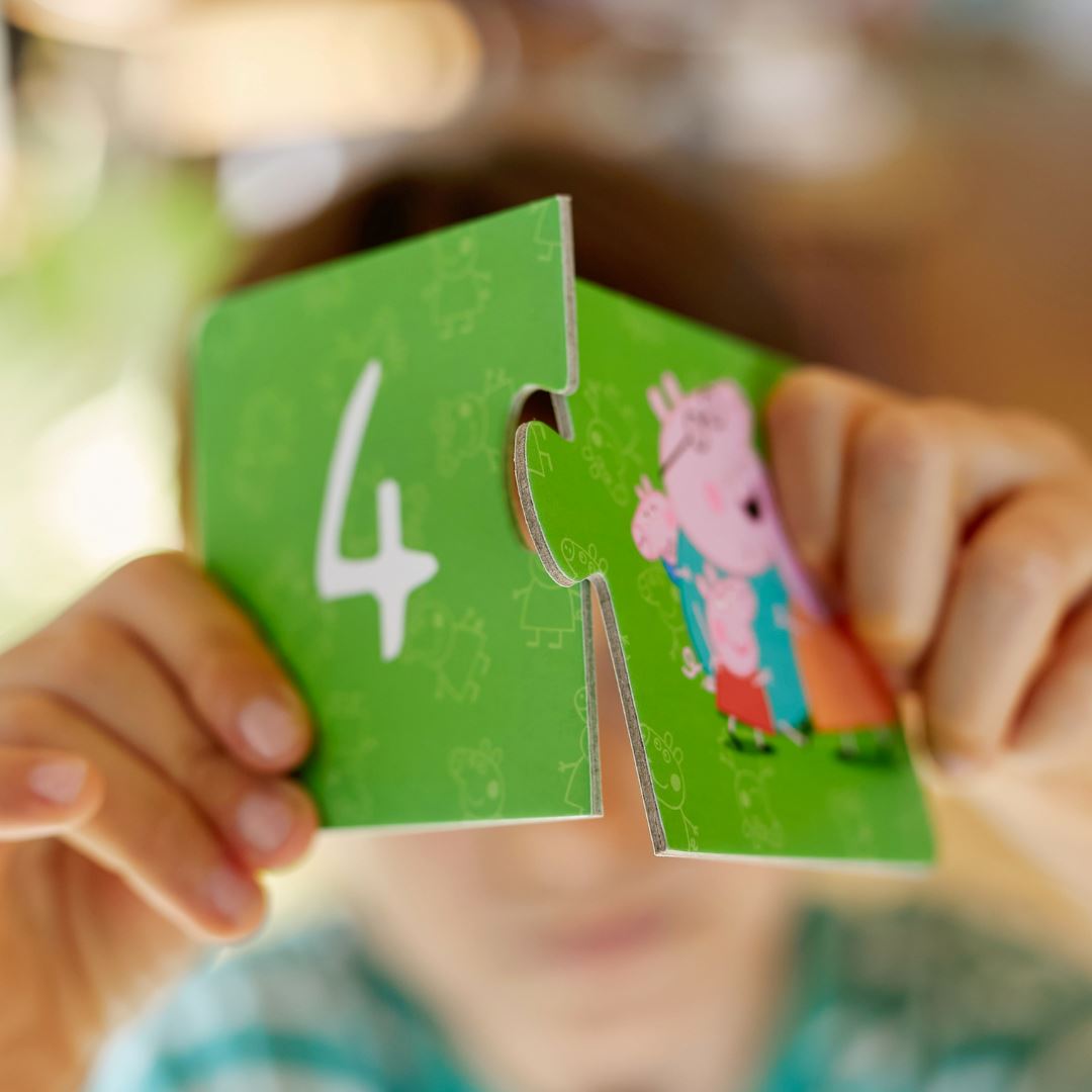 Sayılar İkili Puzzle: Peppa Pig ile Sayıları Öğreniyorum 10'lu Yapboz Seti moritoys 